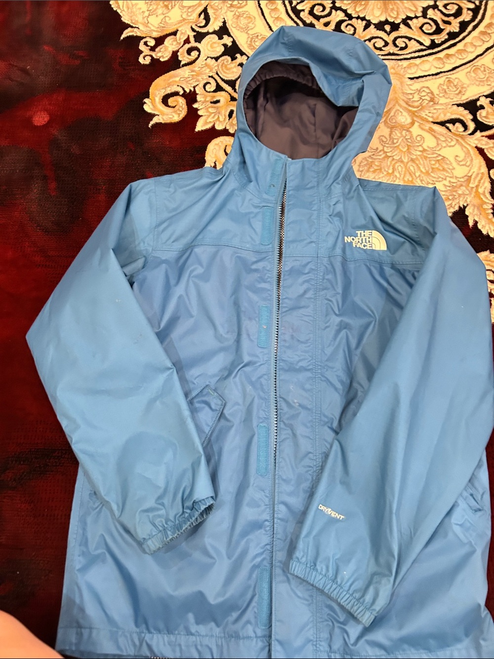 The North Face Women's Light Blue Hooded Ski Jacket